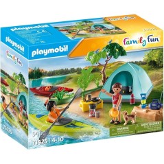 PLAYMOBIL 71425 Vacanciers avec tente, My Life, Camping, 54 pieces, de