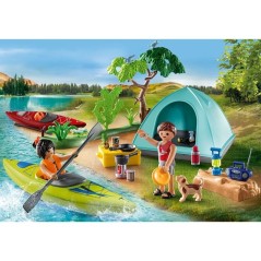 PLAYMOBIL 71425 Vacanciers avec tente, My Life, Camping, 54 pieces, de