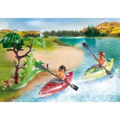 PLAYMOBIL 71425 Vacanciers avec tente, My Life, Camping, 54 pieces, de
