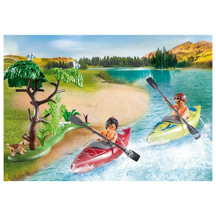 PLAYMOBIL 71425 Vacanciers avec tente, My Life, Camping, 54 pieces, des 4 ans