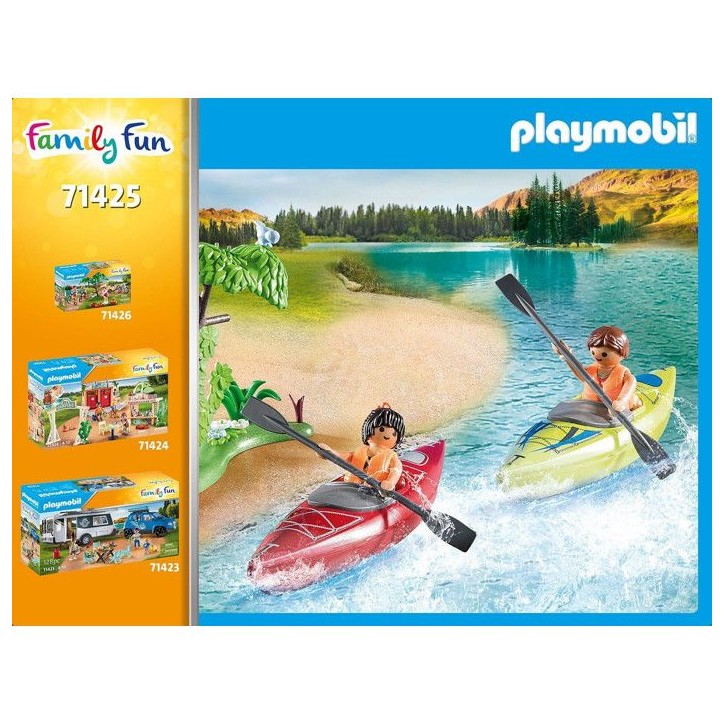 PLAYMOBIL 71425 Vacanciers avec tente, My Life, Camping, 54 pieces, des 4 ans