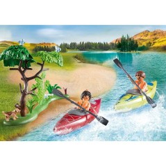 PLAYMOBIL 71425 Vacanciers avec tente, My Life, Camping, 54 pieces, de
