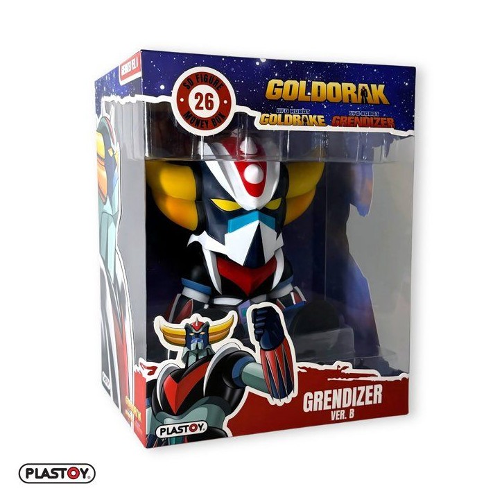Tirelire - PLASTOY - Goldorak Chibi Assis - Plastique - 15 cm Tirelire - PLASTOY - Goldorak Chibi Assis - Plastique - 15 cm