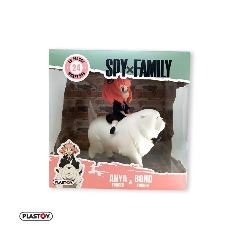 Tirelire - PLASTOY - Spy x Family Anya Forger et Bond Forger - Plastiq