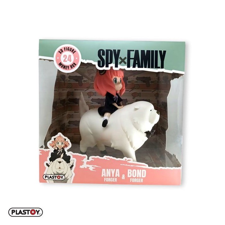Tirelire - PLASTOY - Spy x Family Anya Forger et Bond Forger - Plastique - 29 cm Tirelire - PLASTOY - Spy x Family Anya Forger et Bond Forger - Plastique - 29 cm