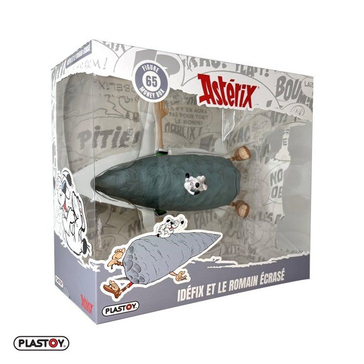 Tirelire - PLASTOY - Astérix Idéfix et le Romain écrasé - Plastique - 8 cm Tirelire - PLASTOY - Astérix Idéfix et le Romain écrasé - Plastique - 8 cm