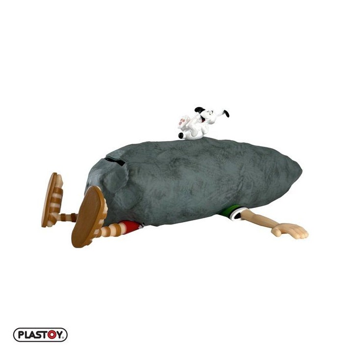 Tirelire - PLASTOY - Astérix Idéfix et le Romain écrasé - Plastique - 8 cm Tirelire - PLASTOY - Astérix Idéfix et le Romain écrasé - Plastique - 8 cm