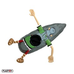 Tirelire - PLASTOY - Astérix Idéfix et le Romain écrasé - Plastiqu