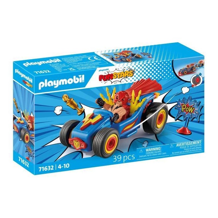 PLAYMOBIL 71632 Catcheur et Kart, Funstars, 39 pieces, des 4 ans