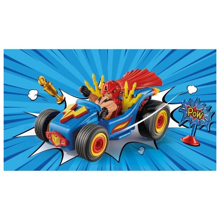 PLAYMOBIL 71632 Catcheur et Kart, Funstars, 39 pieces, des 4 ans