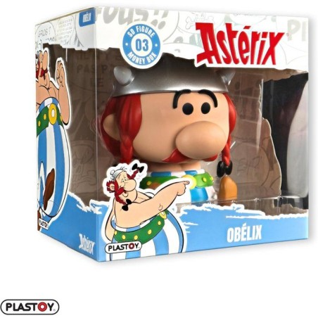 Tirelire - PLASTOY - Astérix Chibi Obélix - Plastique - 14 cm