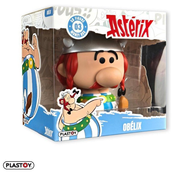 Tirelire - PLASTOY - Astérix Chibi Obélix - Plastique - 14 cm Tirelire - PLASTOY - Astérix Chibi Obélix - Plastique - 14 cm