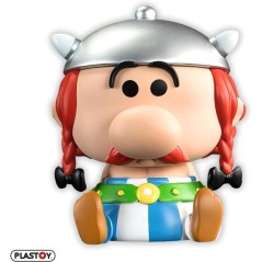 Tirelire - PLASTOY - Astérix Chibi Obélix - Plastique - 14 cm