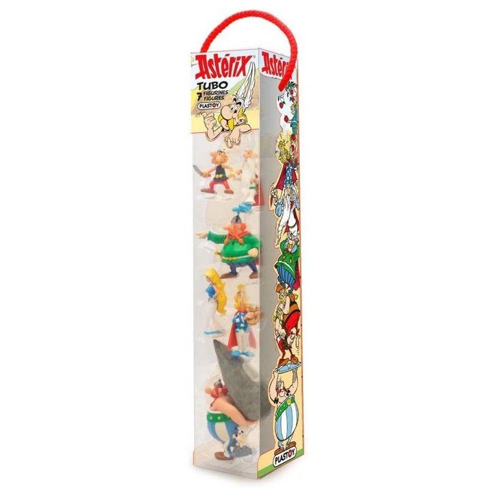 Coffret figurines - PLASTOY - Astérix Village Gaulois Tubo 7 figurines - Résine - 4 a 10 cm Coffret figurines - PLASTOY - Astérix Village Gaulois Tubo 7 figurines - Résine - 4 a 10 cm