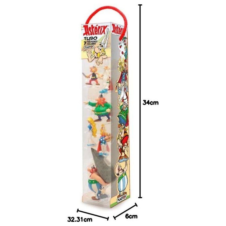 Coffret figurines - PLASTOY - Astérix Village Gaulois Tubo 7 figurines - Résine - 4 a 10 cm Coffret figurines - PLASTOY - Astérix Village Gaulois Tubo 7 figurines - Résine - 4 a 10 cm