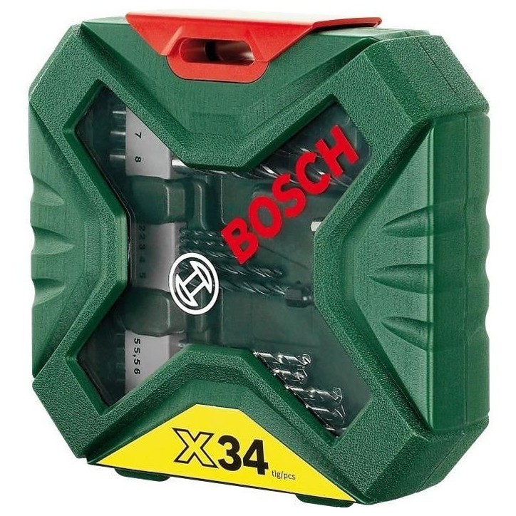 Set mixte perçage - vissage Bosch - Coffret X-Line Classic de forets et d'embouts de vissage, 34 pieces Set mixte perçage - vissage Bosch - Coffret X-Line Classic de forets et d'embouts de vissage, 34 pieces