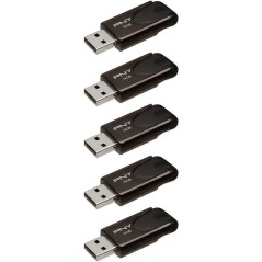 Pack de 5 Clés USB 2.0 - PNY - Attaché 4 - 16 Go