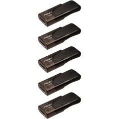Pack de 5 Clés USB 2.0 - PNY - Attaché 4 - 16 Go