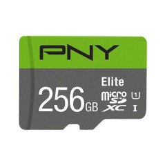 PNY Elite - Carte mémoire microSDXC - 256 Go - UHS-I U1 Classe 10 - 1