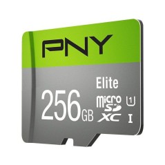 PNY Elite - Carte mémoire microSDXC - 256 Go - UHS-I U1 Classe 10 - 100 Mo/s