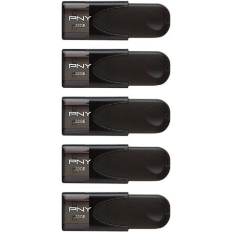 Pack de 5 Clés USB 2.0 - PNY - Attaché 4 - 32 Go