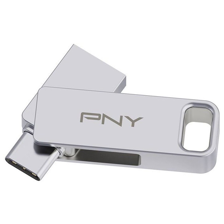Clé USB 3.2 - PNY - DUO LINK - Type-C/Type-A - 256 Go - Jusqu'a 200 Mo/s Clé USB 3.2 - PNY - DUO LINK - Type-C/Type-A - 256 Go - Jusqu'a 200 Mo/s