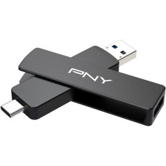 Clé USB 3.2 - PNY - DUO LINK V3 - Type-C/Type-A - 1 To - Jusqu'a 1000
