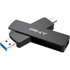 Clé USB 3.2 - PNY - DUO LINK V3 - Type-C/Type-A - 2 To - Jusqu'a 1000