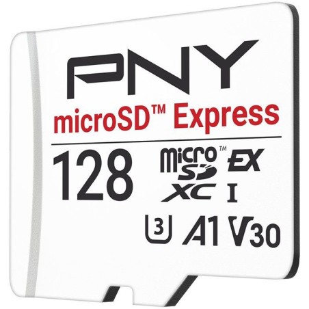 PNY microSD™ Express - Carte mémoire microSDXC - 128 Go - UHS-I U3 V30 A1 - 890/550 Mo/s