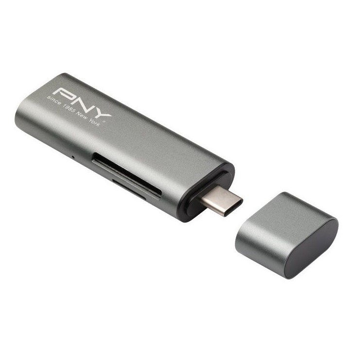 Lecteur de carte flash - PNY - R-TC-UA-3N1E01-RB - USB 3.1 et USB-C - Design compact - Connexion rapide Lecteur de carte flash - PNY - R-TC-UA-3N1E01-RB - USB 3.1 et USB-C - Design compact - Connexion rapide