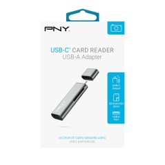 Lecteur de carte flash - PNY - R-TC-UA-3N1E01-RB - USB 3.1 et USB-C -