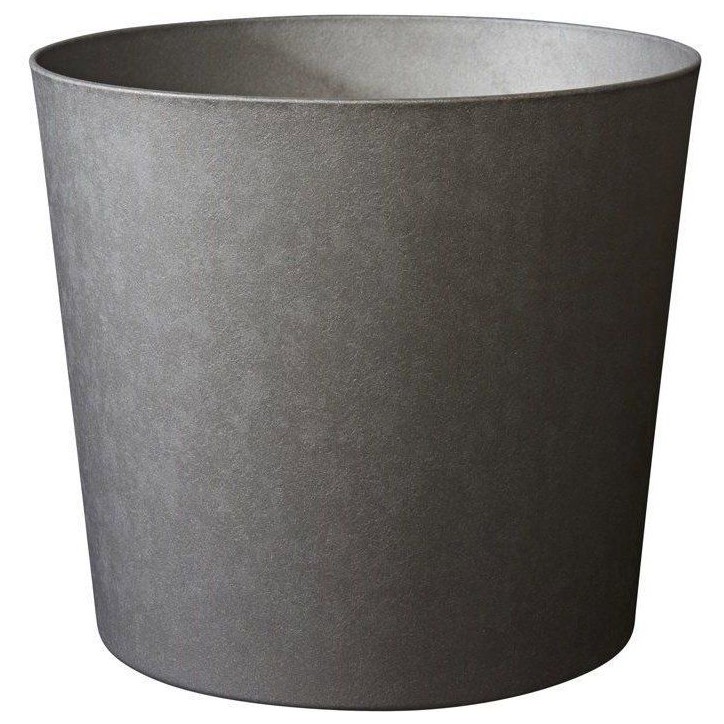 Pot de fleurs Conique Ø 50 cm - EDA - Element - 62,2 L - Intérieur / Extérieur - Ø 49,5 x H. 42 cm - Gris Anthracite