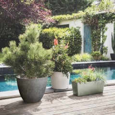 Pot de fleurs Rond Ø 50 cm - EDA - Element - 47,8 L - Intérieur / Ex