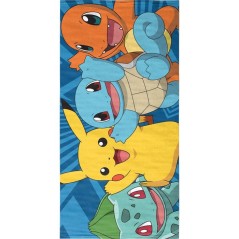 Serviette de plage 100% microfibre 70×140 cm – POKÉMON – Modele POK036