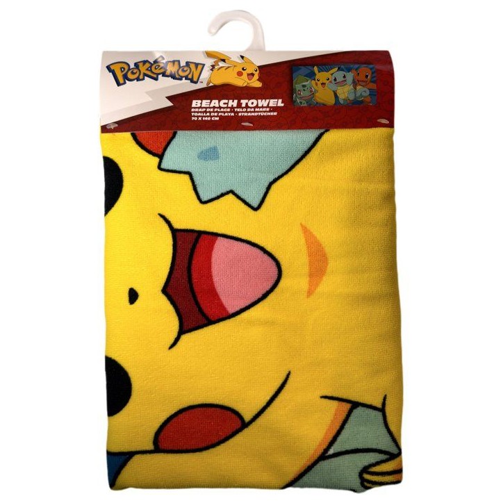 Serviette de plage 100% microfibre 70×140 cm – POKÉMON – Modele POK036 Serviette de plage 100% microfibre 70×140 cm – POKÉMON – Modele POK036