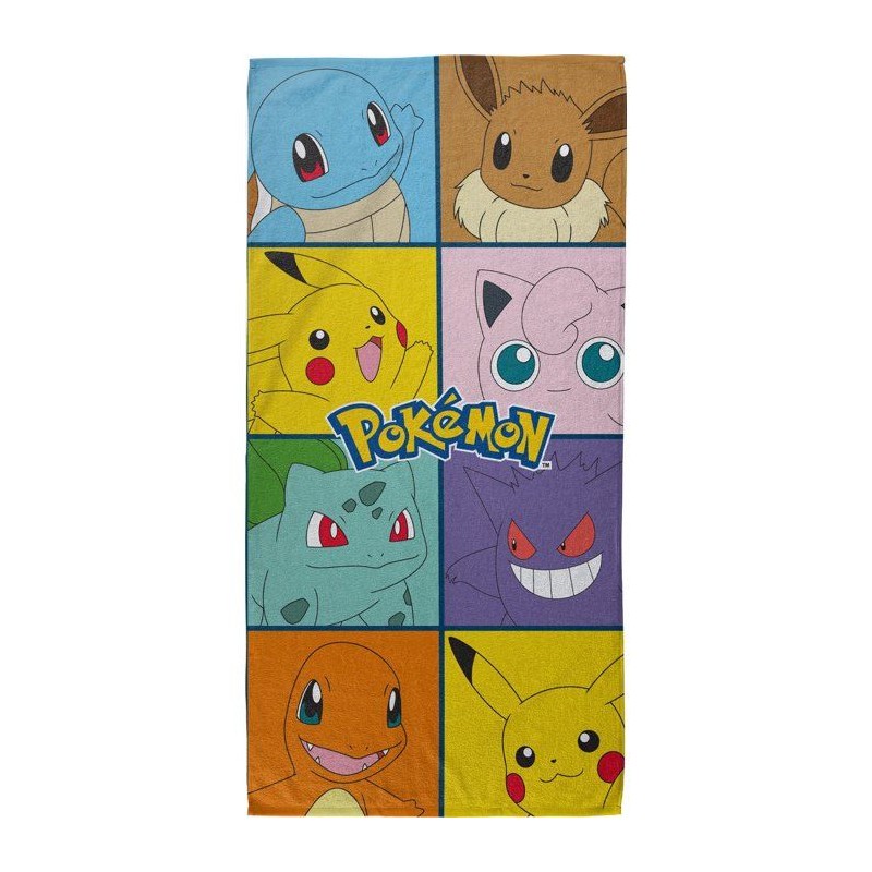 Serviette de plage - POKEMON - POK851 - 100% microfibre - 70 × 140 cm