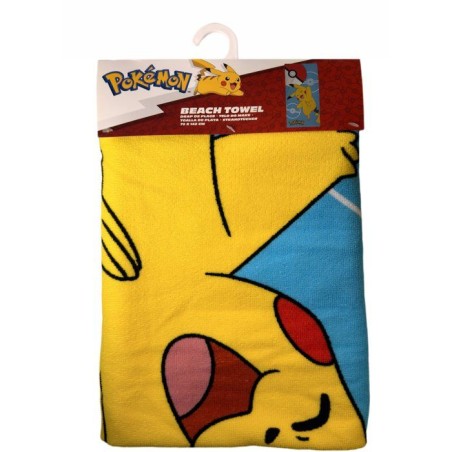 Serviette de plage 100% microfibre 70×140 cm – POKÉMON – Modele POK819