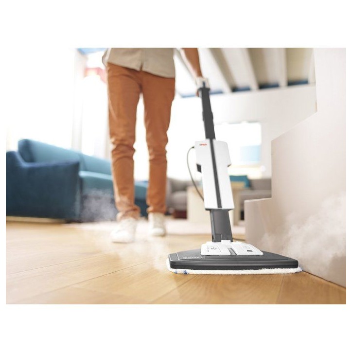POLTI VAPORETTO SV660 STYLE - Balai vapeur 2-en-1 - Tout sol - 1500 W - 0,5 L - Câble 6 m - Gris / Blanc POLTI VAPORETTO SV660 STYLE - Balai vapeur 2-en-1 - Tout sol - 1500 W - 0,5 L - Câble 6 m - Gris / Blanc