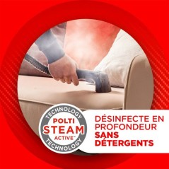 Shampouineuse 4-en-1 - POLTI StainOver SC30 - 2000W - 14.9 kPa - Steam