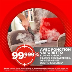 Shampouineuse 4-en-1 - POLTI StainOver SC30 - 2000W - 14.9 kPa - Steam