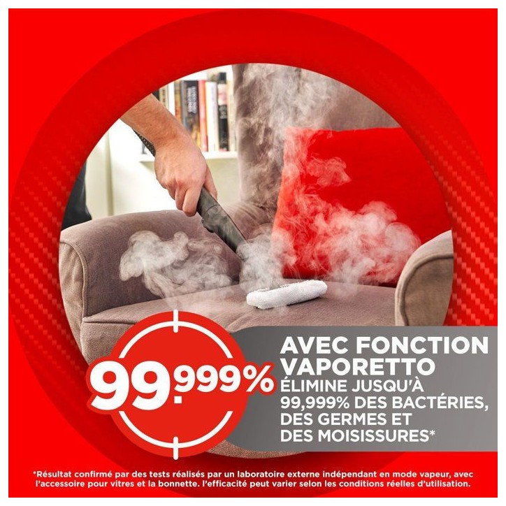 Shampouineuse 4-en-1 - POLTI StainOver SC30 - 2000W - 14.9 kPa - Steam Active - 40 g/min - 1,6L/1,3L Shampouineuse 4-en-1 - POLTI StainOver SC30 - 2000W - 14.9 kPa - Steam Active - 40 g/min - 1,6L/1,3L