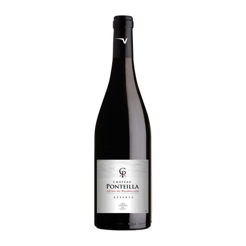 Les Vignes du vin Château Ponteilla Réserve 2022 Côtes du Roussillo