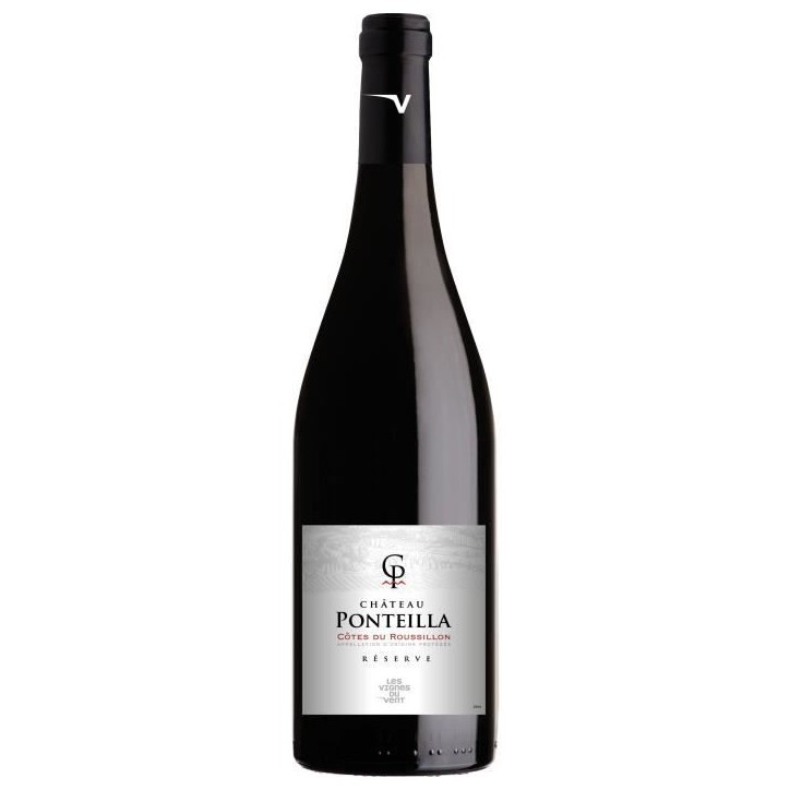 Les Vignes du vin Château Ponteilla Réserve 2022 Côtes du Roussillon - Vin rouge de Languedoc
