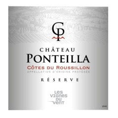 Les Vignes du vin Château Ponteilla Réserve 2022 Côtes du Roussillon - Vin rouge de Languedoc