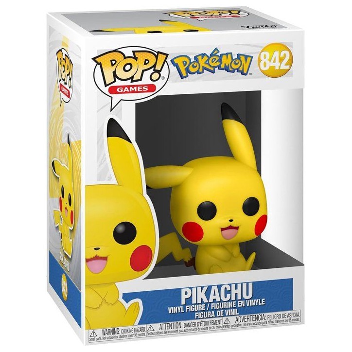 Figurine Funko Pop! - Pokémon Pikachu Assis - Vinyle Figurine Funko Pop! - Pokémon Pikachu Assis - Vinyle