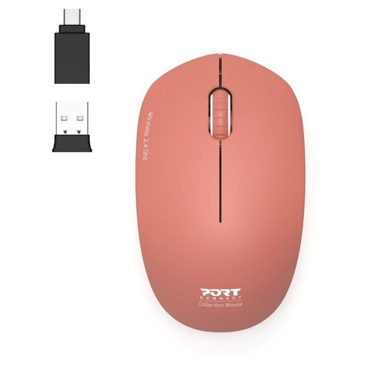 Souris sans fil - PORT Designs - 900542 Collection II - 2.4 GHz - Terracotta Souris sans fil - PORT Designs - 900542 Collection II - 2.4 GHz - Terracotta