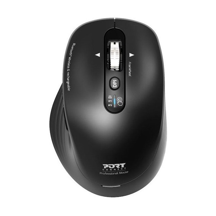 Souris sans fil - PORT Designs - 910202 Business - Bluetooth & 2.4 GHz - Rechargeable - Noir Souris sans fil - PORT Designs - 910202 Business - Bluetooth & 2.4 GHz - Rechargeable - Noir