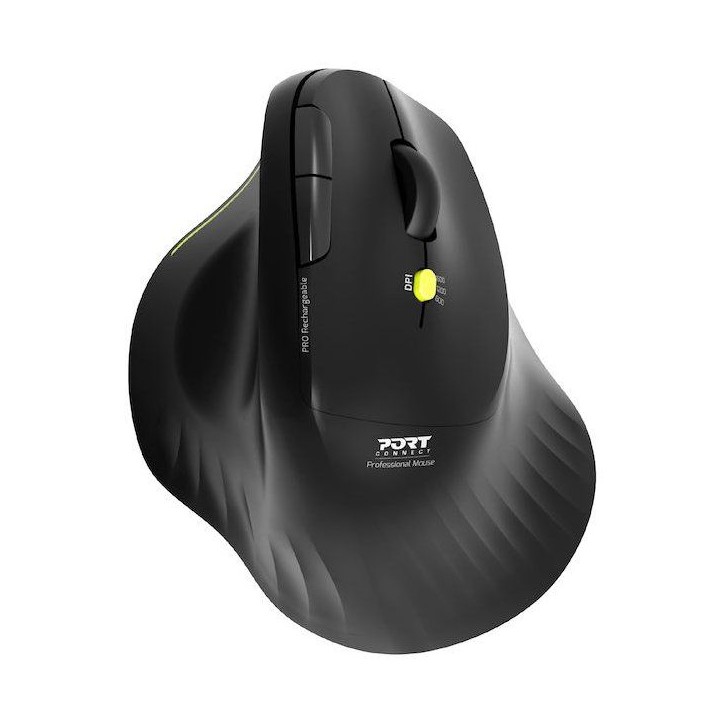 Souris sans fil - PORT Designs - 910200 ERGO - Bluetooth & 2.4 GHz - Noir
