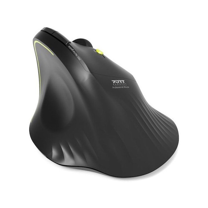 Souris sans fil - PORT Designs - 910200 ERGO - Bluetooth & 2.4 GHz - Noir