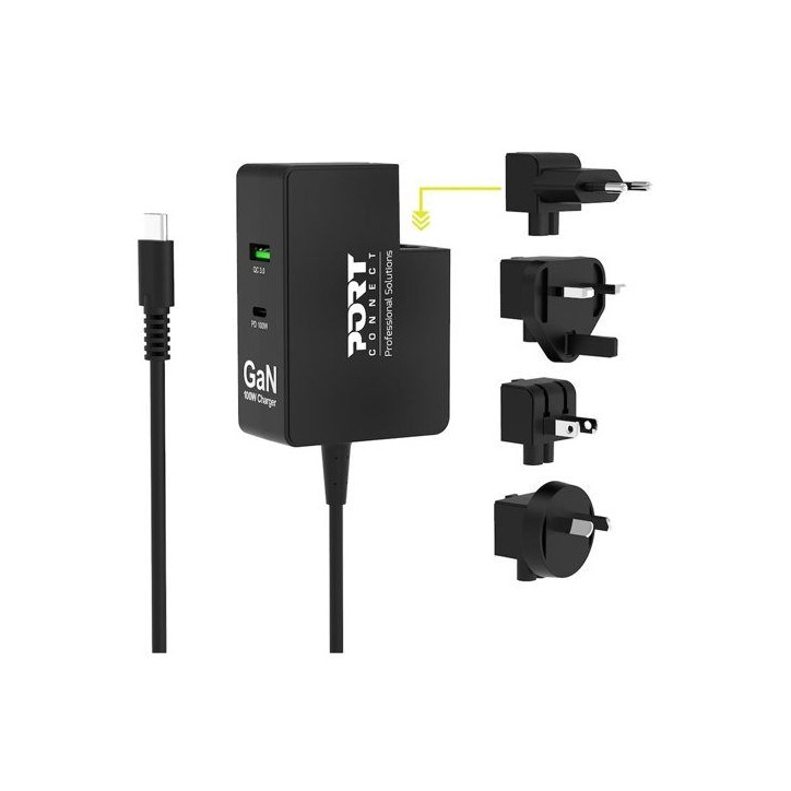 PORT Connect adaptateur secteur - USB, 24 pin USB-C - 100 Watt PORT Connect adaptateur secteur - USB, 24 pin USB-C - 100 Watt